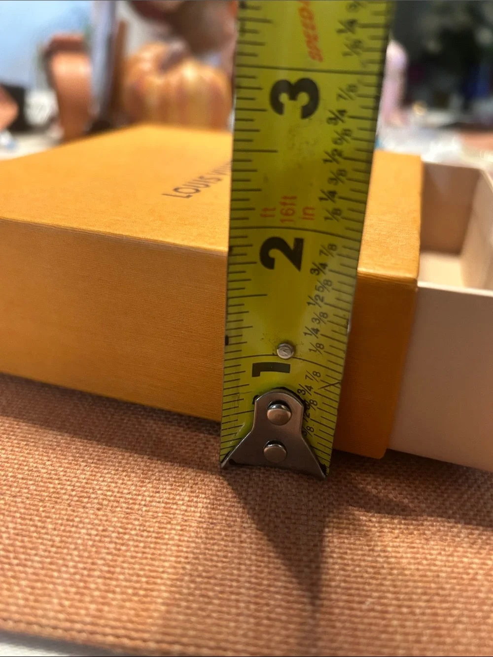 Louis Vuitton Orange Box with Navy Pull-Tab